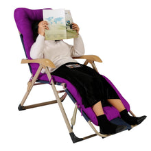 Load image into Gallery viewer, 67x22in Chaise Lounger Cushion Recliner Rocking Chair Sofa