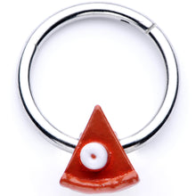 Load image into Gallery viewer, 16G 3/8 Pumpkin Pie Thanksgiving Holiday Hinged Segment Ring