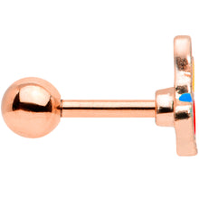 Load image into Gallery viewer, 16G 1/4 Rose Gold Tone Christmas Lights Holiday Cartilage Tragus