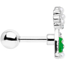 Load image into Gallery viewer, 16G 1/4 Clear Gem Champagne Cartilage Tragus