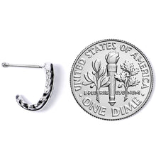 Load image into Gallery viewer, 20G 3/8 Steel Feather Faux Hoop Nose Bone