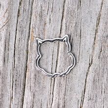 Load image into Gallery viewer, 16G 3/8 Steel Barn Owl Halloween Cartilage Closure Ring