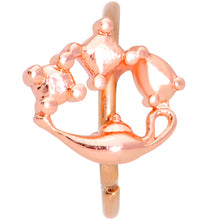 Load image into Gallery viewer, 20G 5/16 Rose Gold Tone Magic Genie Lamp Nose Hoop