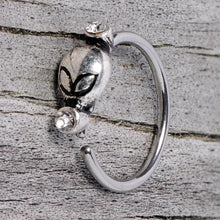 Load image into Gallery viewer, 20G 5/16 Clear Gem Outer Space Alien Nose Hoop