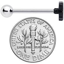 Load image into Gallery viewer, Black Purple Sweet Witch Cauldron Halloween Barbell Tongue Ring