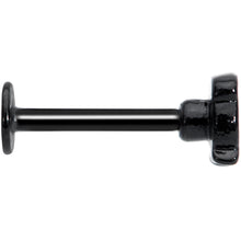 Load image into Gallery viewer, 16G 5/16 Black Sweet Witch Cauldron Halloween Labret Monroe Tragus