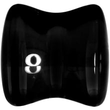 Load image into Gallery viewer, Solid Black Glass Teardrop Plug Set