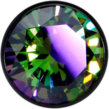 Load image into Gallery viewer, Vitrail CZ Gem Black Screw Fit Plug Set