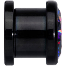 Load image into Gallery viewer, Vitrail CZ Gem Black Screw Fit Plug Set