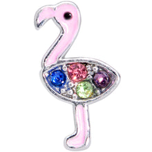 Load image into Gallery viewer, 16G 5/16 Pink Blue Gem Fetching Flamingo Labret Monroe Tragus
