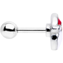 Load image into Gallery viewer, 16G 1/4 Red White Santa Claus Christmas Cartilage Tragus Earring