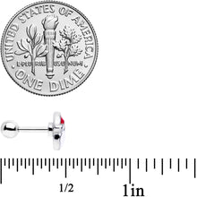 Load image into Gallery viewer, 16G 1/4 Red White Santa Claus Christmas Cartilage Tragus Earring