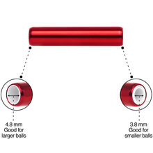 Load image into Gallery viewer, 5mm to 6mm Red Aluminum Body Piercing Ball Removal Tool