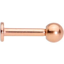 Load image into Gallery viewer, 14G 5/16 Rose Gold Tone Simple Labret Monroe Tragus
