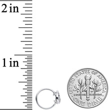 Load image into Gallery viewer, 20G 5/16 Clear CZ Gem Silhouette Unicorn Nose Hoop