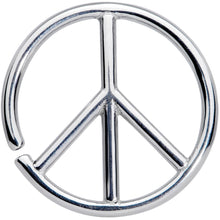 Load image into Gallery viewer, 16G 1/4 Retro Peace Sign Closure Ring