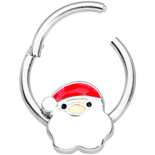 Load image into Gallery viewer, 16G 3/8 Santa Claus Christmas Hinged Segment Ring