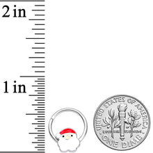 Load image into Gallery viewer, 16G 3/8 Santa Claus Christmas Hinged Segment Ring