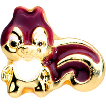 Load image into Gallery viewer, 16G 1/4 Gold Tone Squirrel Cartilage Tragus Earring
