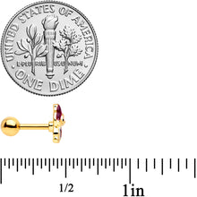 Load image into Gallery viewer, 16G 1/4 Gold Tone Squirrel Cartilage Tragus Earring