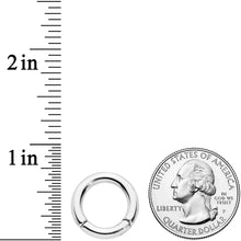 Load image into Gallery viewer, 8G 1/2 Stainless Steel Hinged Segment Ring