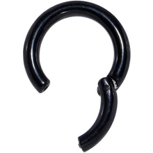 Load image into Gallery viewer, 8G 9/16 Black PVD Steel Hinged Segment Ring