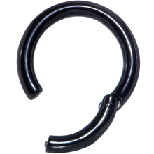 Load image into Gallery viewer, 8G 5/8 Black PVD Steel Hinged Segment Ring