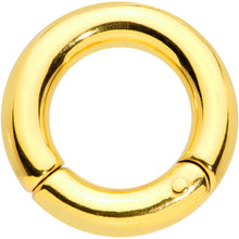 Load image into Gallery viewer, 6G 1/2 Gold Tone PVD Steel Hinged Segment Ring