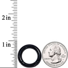 Load image into Gallery viewer, 6G 9/16 Black PVD Steel Hinged Segment Ring