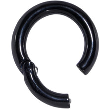Load image into Gallery viewer, 6G 5/8 Black PVD Steel Hinged Segment Ring
