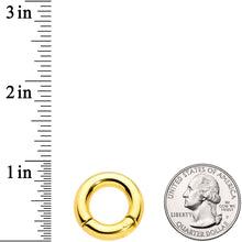 Load image into Gallery viewer, 4G 1/2 Gold Tone PVD Steel Hinged Segment Ring
