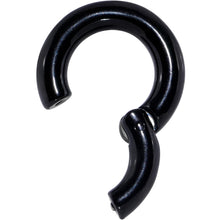 Load image into Gallery viewer, 4G 9/16 Black PVD Steel Hinged Segment Ring