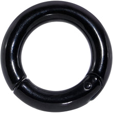 Load image into Gallery viewer, 4G 5/8 Black PVD Steel Hinged Segment Ring