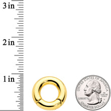 Load image into Gallery viewer, 2G 1/2 Gold Tone PVD Steel Hinged Segment Ring