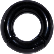 Load image into Gallery viewer, 2G 1/2 Black PVD Steel Hinged Segment Ring