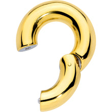 Load image into Gallery viewer, 0G 9/16 Gold Tone PVD Steel Hinged Segment Ring