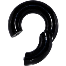 Load image into Gallery viewer, 0G 9/16 Black PVD Steel Hinged Segment Ring