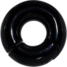 Load image into Gallery viewer, 00G 1/2 Black PVD Steel Hinged Segment Ring