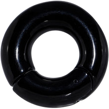 Load image into Gallery viewer, 00G 5/8 Black PVD Steel Hinged Segment Ring