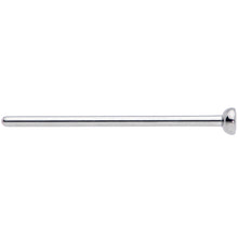 Load image into Gallery viewer, 18G 3/4 Clear CZ Gem Grade 23 Titanium Fishtail Nose Ring 3mm