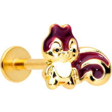 Load image into Gallery viewer, 16G 5/16 Gold Tone Squirrel Labret Monroe Tragus