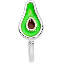 Load image into Gallery viewer, 16G 3/8 Green Groovy Avocado Closure Ring