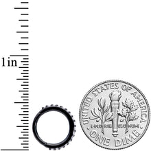 Load image into Gallery viewer, 16G 5/16 Clear CZ Gem Black Plated Hinged Segment Ring