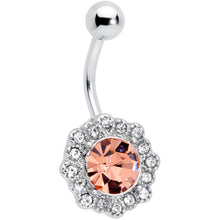 Load image into Gallery viewer, Clear Pink Gem Rococo Reverie Belly Ring