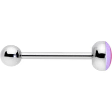 Load image into Gallery viewer, Lesbian Pride Flag Barbell Tongue Ring