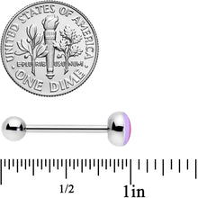 Load image into Gallery viewer, Lesbian Pride Flag Barbell Tongue Ring