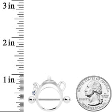 Load image into Gallery viewer, 14G 5/8 Clear Gem Teapot Nipple Shield Set