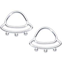Load image into Gallery viewer, 14G 1/2 Outer Space UFO Nipple Ring Set