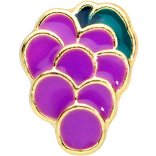 Load image into Gallery viewer, 16G 5/16 Gold Tone Sweet Purple Grapes Labret Monroe Tragus