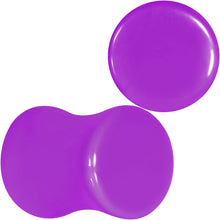 Load image into Gallery viewer, Purple Acrylic Saddle Plug Set 8G to 00G